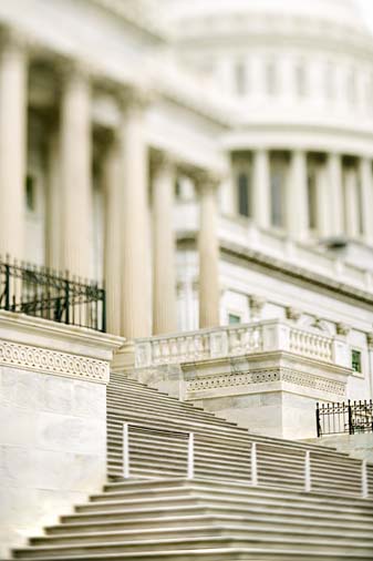 US House of Representatives exterior stairs and columns