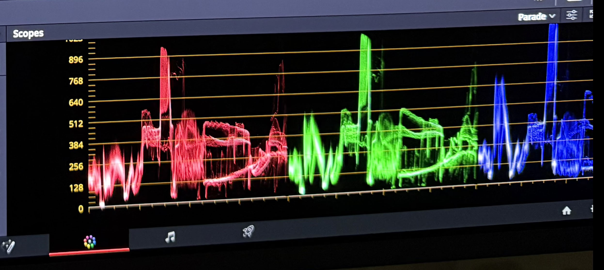 DaVinci Resolve color grading interface